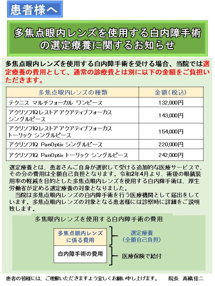 選定療養